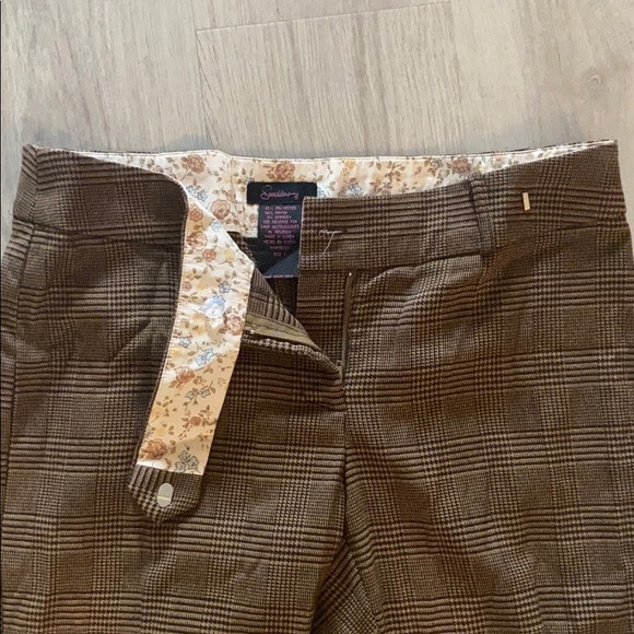 vintage 90s plaid trouser pant women’s workwear fall style pants y2k - Picture 5 of 6